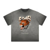 Vintage Frayed Tiger Pattern Tee