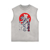 Frayed Edge Tiger Graphic Tank Top