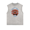 Frayed Edge Tiger Graphic Tank Top