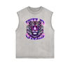 Frayed Edge Tiger Graphic Tank Top