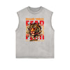 Frayed Edge Tiger Graphic Tank Top