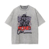 Washed Skull & Money Graphic Cotton Tee