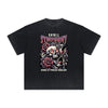 Vintage Frayed Skull & Money Pattern Tee