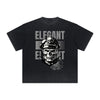 Vintage Frayed Skull & Money Pattern Tee
