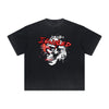 Vintage Frayed Skull & Money Pattern Tee