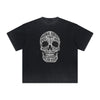 Vintage Frayed Skull & Money Pattern Tee