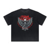 Vintage Frayed Skull & Money Pattern Tee