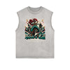 Frayed Edge Holiday Graphic Tank Top