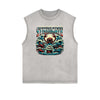 Frayed Edge Holiday Graphic Tank Top