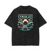 Stone Wash Holiday Pattern T Shirt