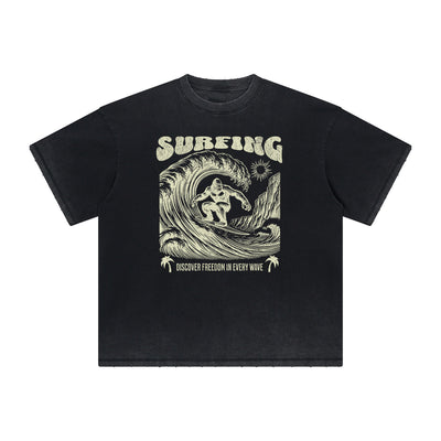 Thick Faded Holiday Graphic T Shirt