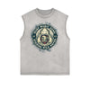 Frayed Edge Holiday Graphic Tank Top