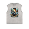 Frayed Edge Holiday Graphic Tank Top