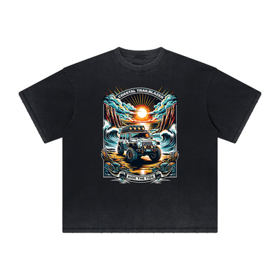 Thick Faded Holiday Graphic T Shirt