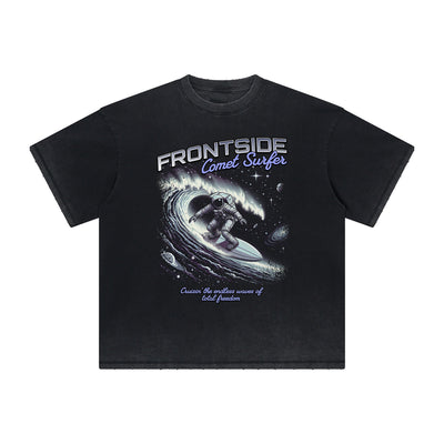 Thick Faded Holiday Graphic T Shirt