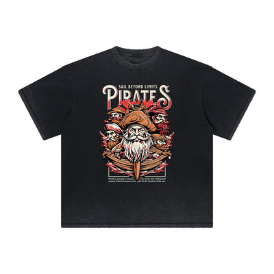 Thick Faded Holiday Graphic T Shirt