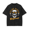 Stone Wash Holiday Pattern T Shirt