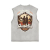 Frayed Edge Holiday Graphic Tank Top