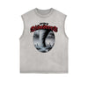 Frayed Edge Holiday Graphic Tank Top