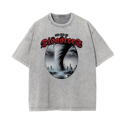 Washed Holiday Graphic Cotton Tee