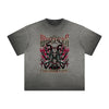 Vintage Frayed Gothic Pattern Tee