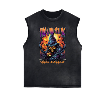 Frayed Edge Gothic Graphic Tank Top