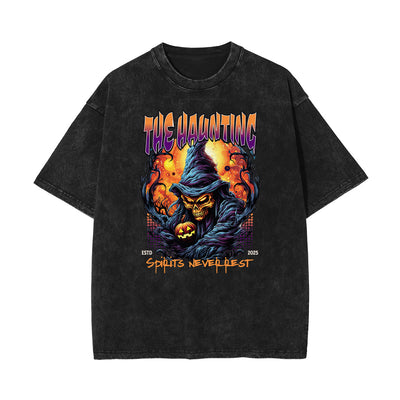 Washed Gothic Graphic Cotton Tee