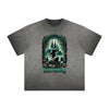 Vintage Frayed Gothic Pattern Tee