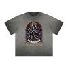 Vintage Frayed Gothic Pattern Tee