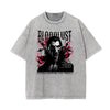 Stone Wash Gothic Pattern T Shirt