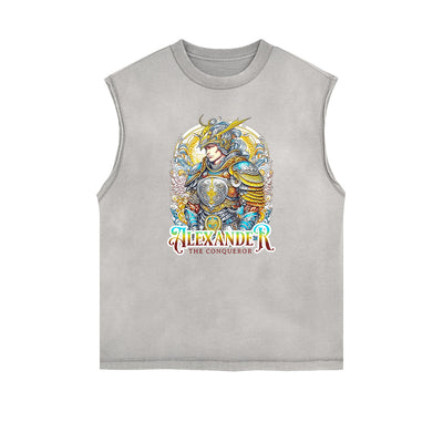 Frayed Edge King Graphic Tank Top