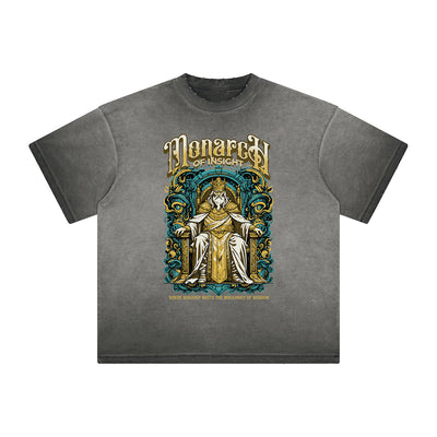 Heavyweight Washed King Graphic Tee
