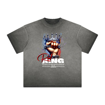 Heavyweight Washed King Graphic Tee