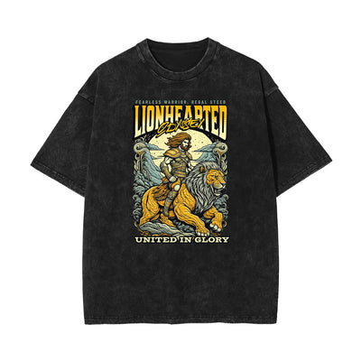 Stone-Washed King Graphic Tee