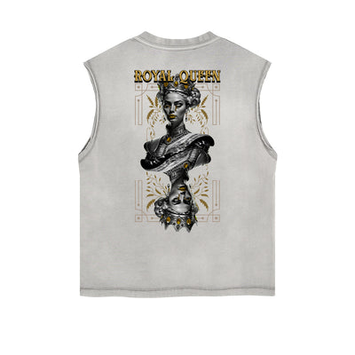 Frayed Edge Queen Graphic Tank Top