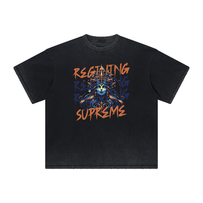 Heavyweight Washed Queen Graphic T-Shirt