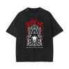 Stone-Washed Queen Graphic T-Shirt