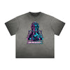 Vintage-Washed Frayed Queen Graphic Tee