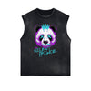Distressed Street Art Graffiti Sleeveless Tee