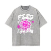 Stone-Washed Street Art Graffiti Graphic Tee