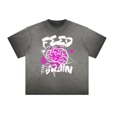 Heavyweight Washed Graffiti Graphic Tee