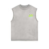 Distressed Graffiti Font Sleeveless Tee