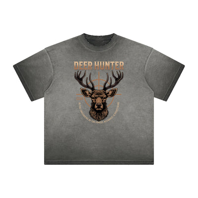 Thick Faded Abstract Graphic T-Shirt