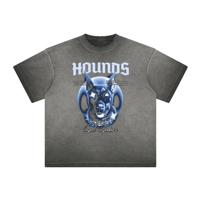 Thick Faded Abstract Graphic T-Shirt