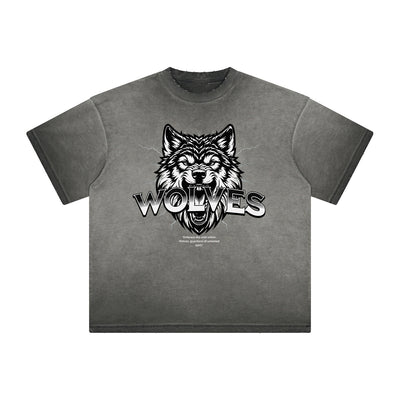 Thick Faded Abstract Graphic T-Shirt