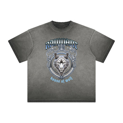 Thick Faded Abstract Graphic T-Shirt