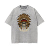Washed Cotton Abstract Graphic Tee