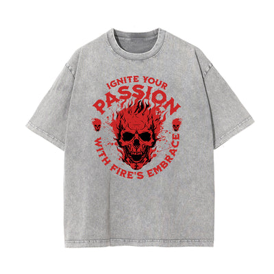 Washed Guardian Graphic Cotton Tee