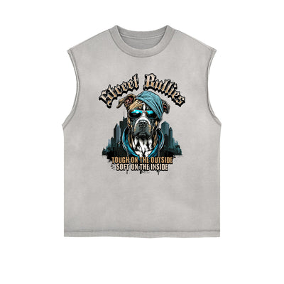 Frayed Edge Guardian Graphic Tank Top