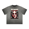 Vintage Frayed Mask Pattern Tee